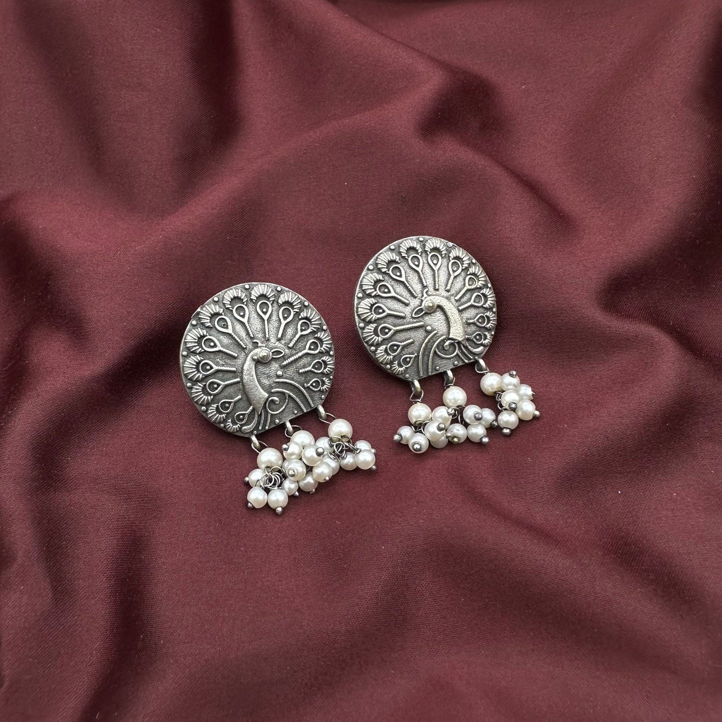 Peacock Indian oxidised bugadi earring Animal earring tribal ethnic antique gift for her mother day special giftbirthday & anniversary gift