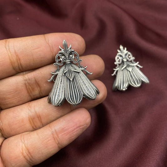 Indian oxidised silver jewelry tribal ethnic antique south boho gypsy indian earrings