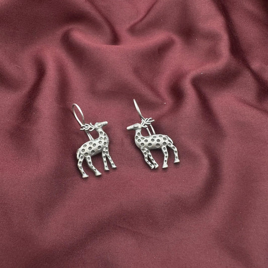 Deer Indian oxidised bugadi earring Animal earring tribal ethnic antique gift for her mother day special gift anniversary gift birthday gift