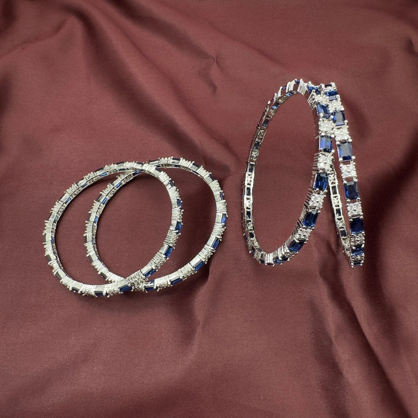 Quirky Fashions American Diamond CZ Bangle Set | Bridal Jewelry | Wedding wear | Indian Wedding